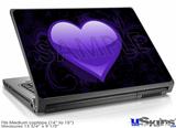 Laptop Skin (Medium) - Glass Heart Grunge Purple