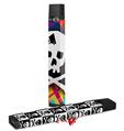 Skin Decal Wrap 2 Pack for Juul Vapes Rainbow Plaid Skull JUUL NOT INCLUDED