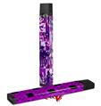 Skin Decal Wrap 2 Pack for Juul Vapes Purple Checker Graffiti JUUL NOT INCLUDED