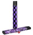 Skin Decal Wrap 2 Pack for Juul Vapes Checkers Purple JUUL NOT INCLUDED