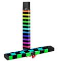 Skin Decal Wrap 2 Pack for Juul Vapes Stripes Rainbow JUUL NOT INCLUDED