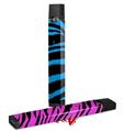 Skin Decal Wrap 2 Pack for Juul Vapes Zebra Blue JUUL NOT INCLUDED