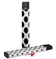 Skin Decal Wrap 2 Pack for Juul Vapes Kearas Polka Dots White And Black JUUL NOT INCLUDED