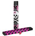 Skin Decal Wrap 2 Pack for Juul Vapes Pink Bow Skull JUUL NOT INCLUDED