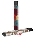 Skin Decal Wrap 2 Pack for Juul Vapes Flowers Pattern 04 JUUL NOT INCLUDED