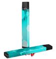 Skin Decal Wrap 2 Pack for Juul Vapes Bokeh Hex Neon Teal JUUL NOT INCLUDED