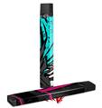 Skin Decal Wrap 2 Pack compatible with Juul Vapes Baja 0040 Neon Teal JUUL NOT INCLUDED