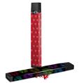 Skin Decal Wrap 2 Pack for Juul Vapes Hearts Red On White JUUL NOT INCLUDED