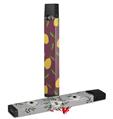 Skin Decal Wrap 2 Pack for Juul Vapes Lemon Leaves Burgandy JUUL NOT INCLUDED