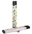 Skin Decal Wrap 2 Pack for Juul Vapes Lemon Leaves White JUUL NOT INCLUDED