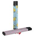 Skin Decal Wrap 2 Pack for Juul Vapes Lemon Blue JUUL NOT INCLUDED