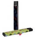 Skin Decal Wrap 2 Pack for Juul Vapes Floating Coral Black JUUL NOT INCLUDED