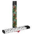 Skin Decal Wrap 2 Pack for Juul Vapes Famingos and Flowers Seafoam Green JUUL NOT INCLUDED
