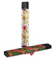 Skin Decal Wrap 2 Pack for Juul Vapes Beach Flowers White JUUL NOT INCLUDED
