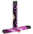 Skin Decal Wrap 2 Pack for Juul Vapes Black Waves Orange Hot Pink JUUL NOT INCLUDED