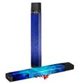 Skin Decal Wrap 2 Pack for Juul Vapes Binary Rain Blue JUUL NOT INCLUDED