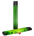 Skin Decal Wrap 2 Pack for Juul Vapes Binary Rain Green JUUL NOT INCLUDED