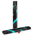 Skin Decal Wrap 2 Pack for Juul Vapes Jagged Camo Neon Teal JUUL NOT INCLUDED