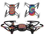 Skin Decal Wrap 2 Pack for DJI Ryze Tello Drone Tie Dye Swirl 102 DRONE NOT INCLUDED