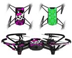 Skin Decal Wrap 2 Pack for DJI Ryze Tello Drone Punk Skull Princess DRONE NOT INCLUDED