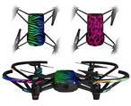 Skin Decal Wrap 2 Pack for DJI Ryze Tello Drone Rainbow Zebra DRONE NOT INCLUDED