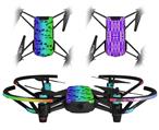 Skin Decal Wrap 2 Pack for DJI Ryze Tello Drone Rainbow Skull Collection DRONE NOT INCLUDED