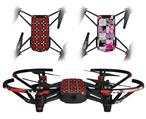 Skin Decal Wrap 2 Pack for DJI Ryze Tello Drone Goth Punk Skulls DRONE NOT INCLUDED