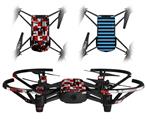Skin Decal Wrap 2 Pack for DJI Ryze Tello Drone Checker Graffiti DRONE NOT INCLUDED