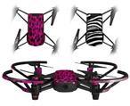 Skin Decal Wrap 2 Pack for DJI Ryze Tello Drone Pink Distressed Leopard DRONE NOT INCLUDED