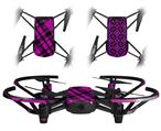 Skin Decal Wrap 2 Pack for DJI Ryze Tello Drone Pink Plaid DRONE NOT INCLUDED