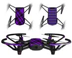Skin Decal Wrap 2 Pack for DJI Ryze Tello Drone Purple Plaid DRONE NOT INCLUDED