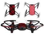 Skin Decal Wrap 2 Pack for DJI Ryze Tello Drone Red Plaid DRONE NOT INCLUDED