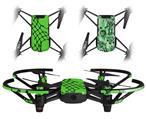 Skin Decal Wrap 2 Pack for DJI Ryze Tello Drone Ripped Fishnets Green DRONE NOT INCLUDED