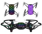 Skin Decal Wrap 2 Pack for DJI Ryze Tello Drone Skull and Crossbones Rainbow DRONE NOT INCLUDED