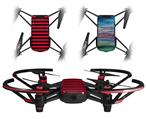 Skin Decal Wrap 2 Pack for DJI Ryze Tello Drone Stripes Red DRONE NOT INCLUDED