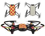 Skin Decal Wrap 2 Pack for DJI Ryze Tello Drone Kearas Polka Dots Pink And Yellow DRONE NOT INCLUDED