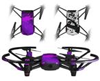 Skin Decal Wrap 2 Pack for DJI Ryze Tello Drone Halftone Splatter Hot Pink Purple DRONE NOT INCLUDED