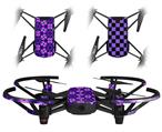 Skin Decal Wrap 2 Pack for DJI Ryze Tello Drone Daisies Purple DRONE NOT INCLUDED