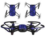 Skin Decal Wrap 2 Pack for DJI Ryze Tello Drone Daisy Blue DRONE NOT INCLUDED