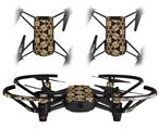 Skin Decal Wrap 2 Pack for DJI Ryze Tello Drone Leave Pattern 1 Brown DRONE NOT INCLUDED