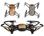 Skin Decal Wrap 2 Pack for DJI Ryze Tello Drone Bokeh Hex Orange DRONE NOT INCLUDED