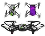 Skin Decal Wrap 2 Pack for DJI Ryze Tello Drone Baja 0018 Lime Green DRONE NOT INCLUDED
