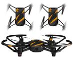 Skin Decal Wrap 2 Pack for DJI Ryze Tello Drone Jagged Camo Orange DRONE NOT INCLUDED