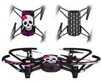 Skin Decal Wrap 2 Pack for DJI Ryze Tello Drone Pink Zebra Skull DRONE NOT INCLUDED