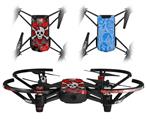 Skin Decal Wrap 2 Pack for DJI Ryze Tello Drone Emo Skull Bones DRONE NOT INCLUDED