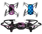 Skin Decal Wrap 2 Pack for DJI Ryze Tello Drone Pink Star Splatter DRONE NOT INCLUDED