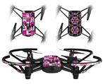 Skin Decal Wrap 2 Pack for DJI Ryze Tello Drone Pink Graffiti DRONE NOT INCLUDED