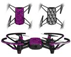 Skin Decal Wrap 2 Pack for DJI Ryze Tello Drone Pink Skull Bones DRONE NOT INCLUDED