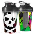 Decal Style Skin Wrap works with Blender Bottle 20oz Rainbow Plaid Skull (BOTTLE NOT INCLUDED)