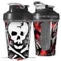 Decal Style Skin Wrap works with Blender Bottle 20oz Skull Splatter (BOTTLE NOT INCLUDED)